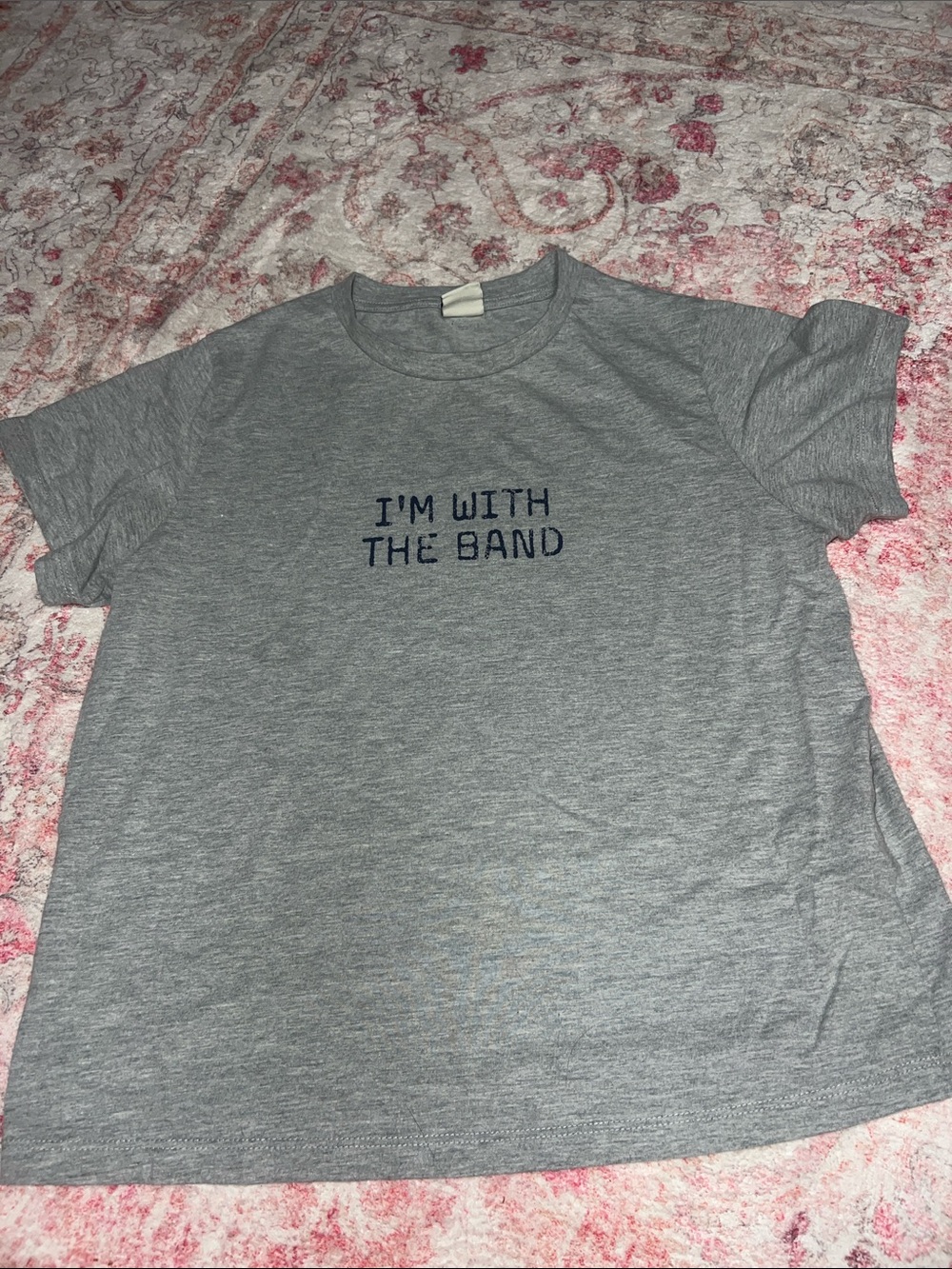 Urban Outfitters Gray “I’m With The Band” Graphic Tee